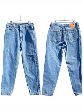 Levi's 550 Relaxed Fit Tapered Leg Classic Blue Jean Medium Wash 90s